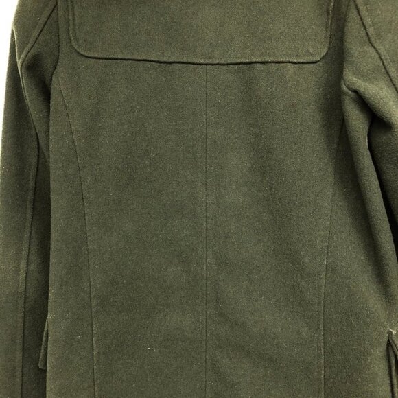 Thread  & Supply Hunter Green Hooded Wool Blend Duffle Coat size S - Picture 9 of 14